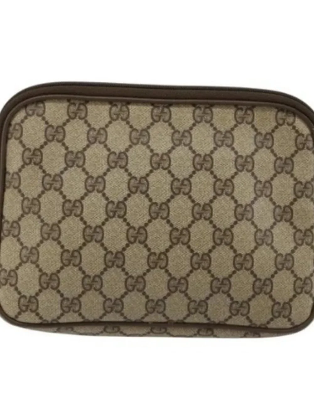 GUCCI GG Supreme Shoulder Bag PVC Beige Gold 119 02 068 Auth 182214 - Picture 3 of 16